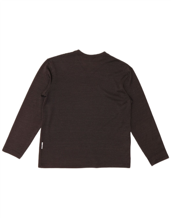 Gianfranco Ferre Top pentru femei cu mânecă lungă UK 18 XL Negru