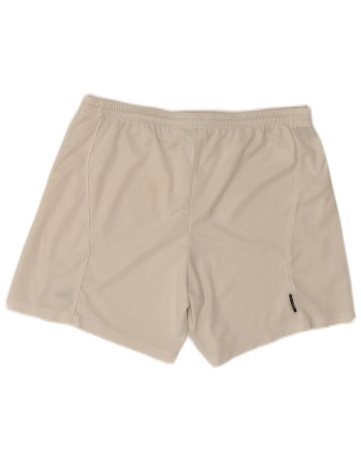 Pantaloni scurți sport Adidas pentru bărbați, poliester alb mediu