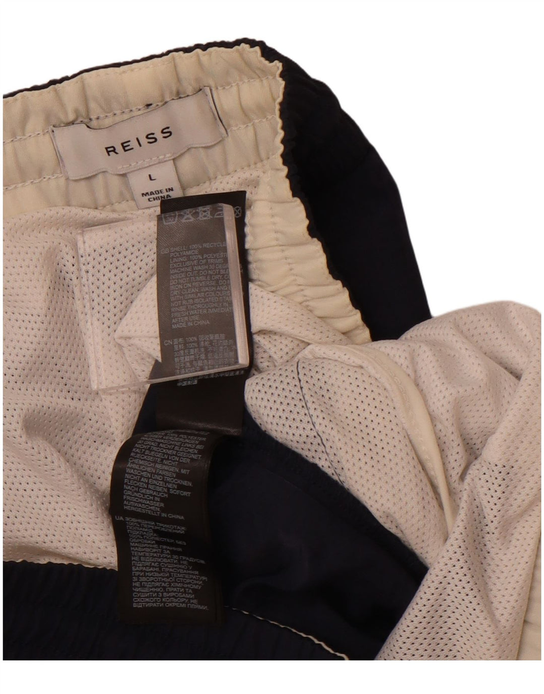 Pantaloni scurți de înot REISS pentru femei UK 16, mari, bleumarin, poliamidă