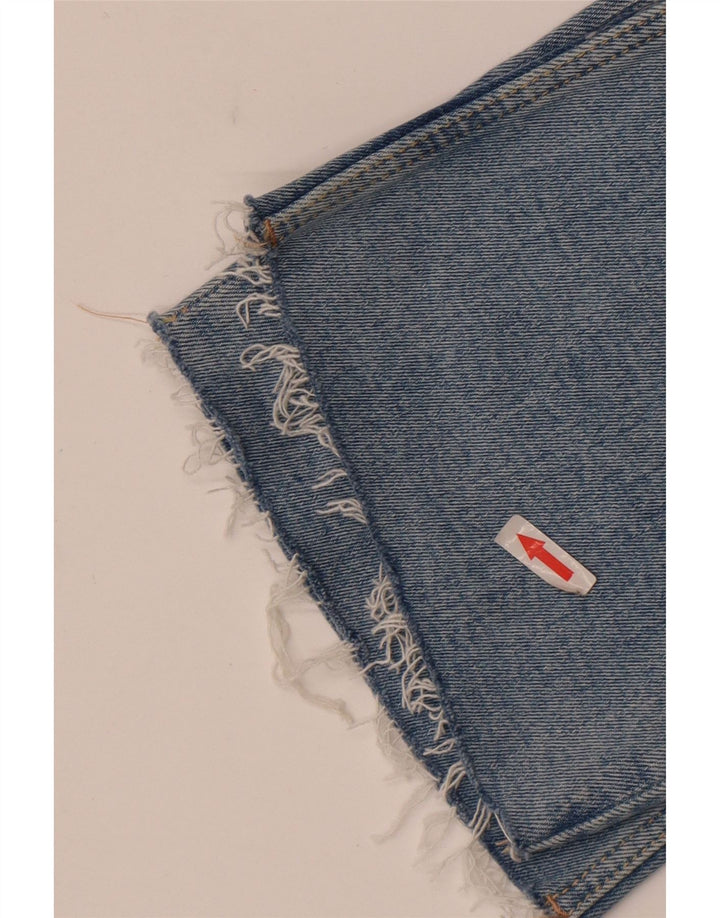 Blugi Zara Femei Crop Bootcut EU 38 Mici L28 L25 Albastru