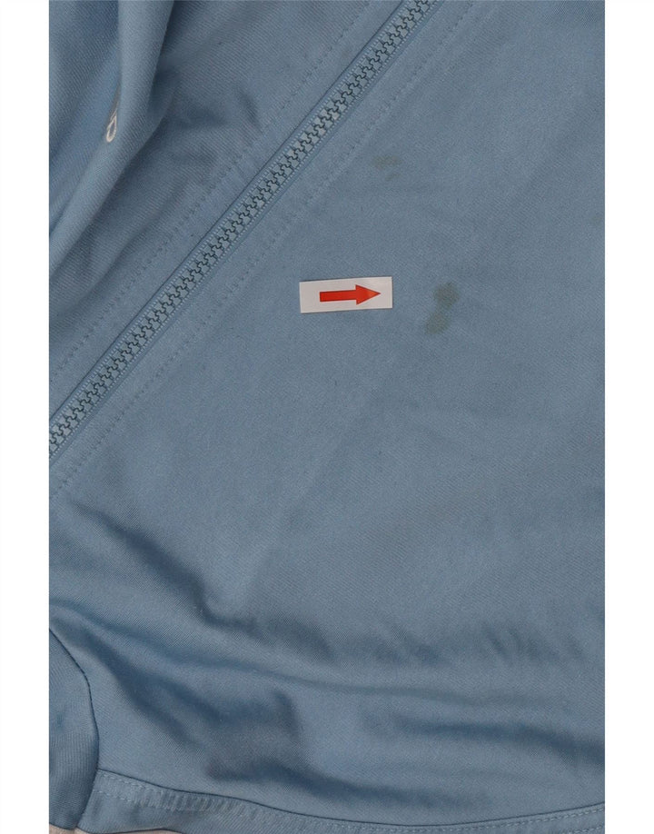 Jachetă de top pentru trening ADIDAS pentru bărbați, Marea Britanie 40/42, poliester albastru mediu