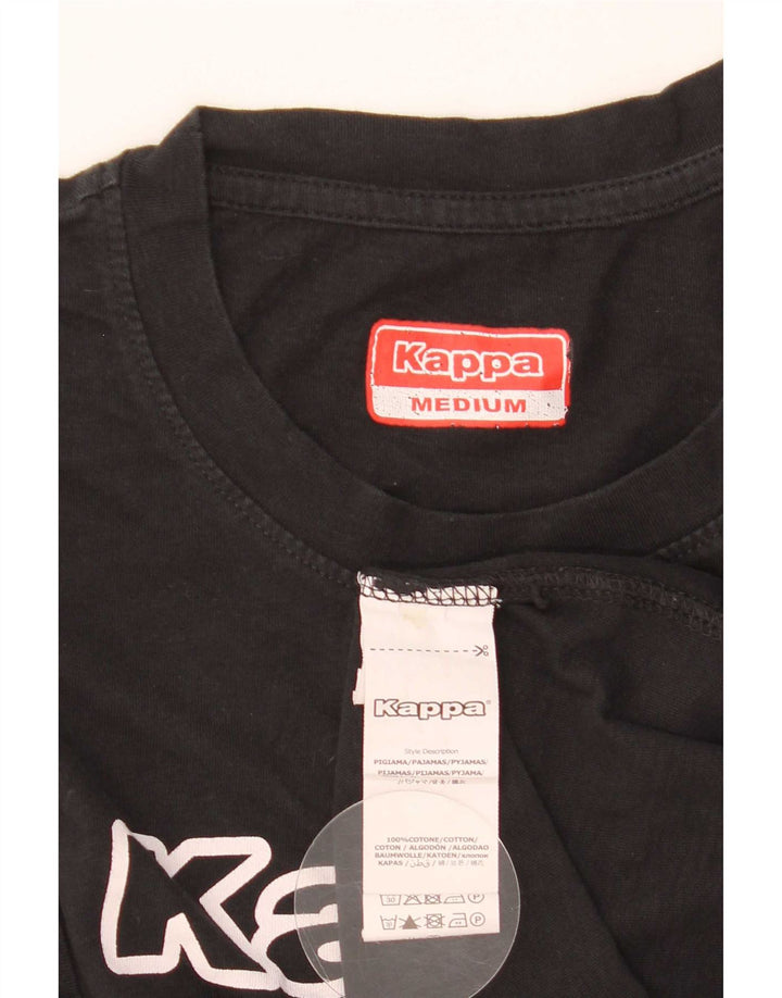 Tricou grafic pentru bărbați Kappa Top Medium Black Bumbac