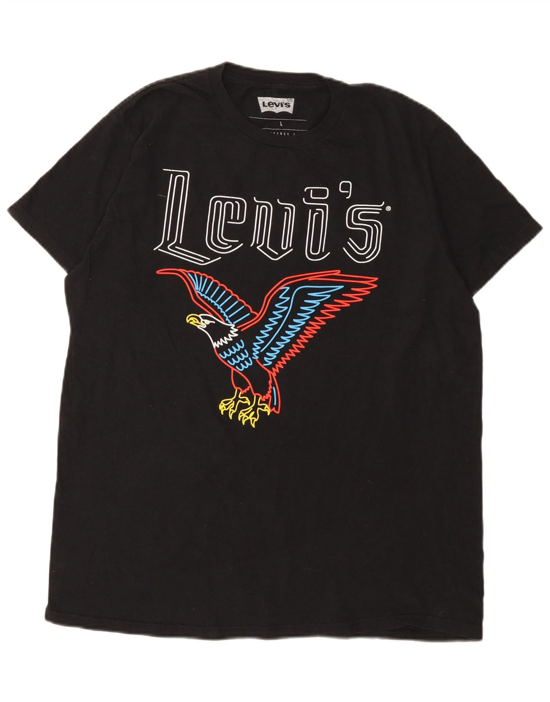 Tricou grafic pentru bărbați Levi's Top mare din bumbac negru