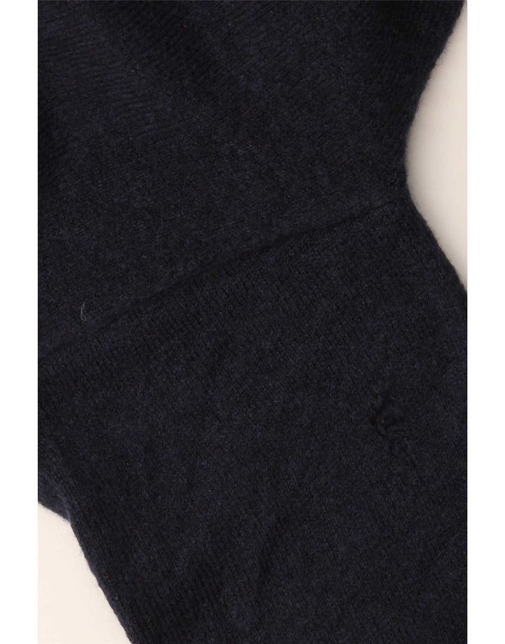 Pulover supradimensionat pentru femei Zara, cu gât rulat, UK 10 Mic, bleumarin