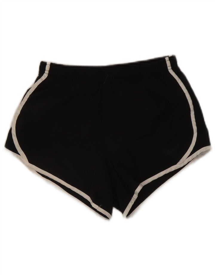 Pantaloni scurți sport Nike Dri Fit pentru femei UK 12 Poliester mediu negru
