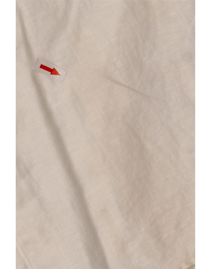 Cămașă cu mânecă scurtă pentru bărbați TED BAKER Mărimea 5 XL In alb