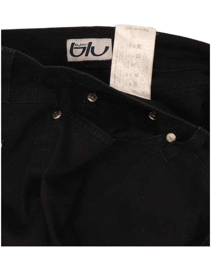 Blugi Byblos pentru femei cu picioare largi W32 L31 bumbac negru
