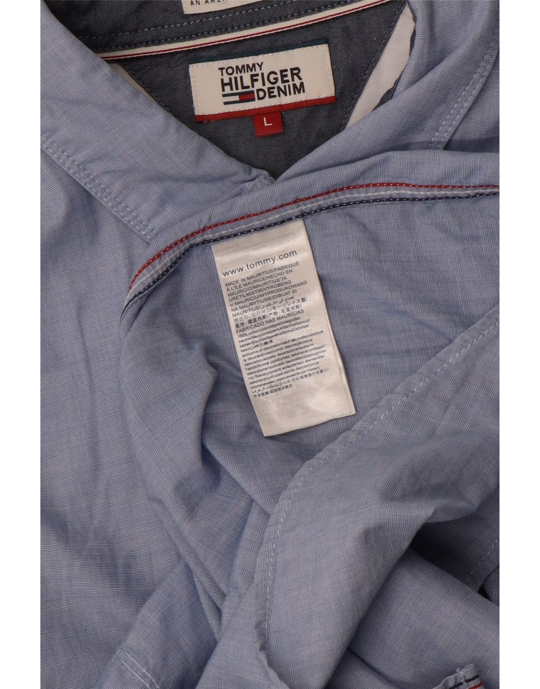 Cămașă pentru bărbați TOMMY HILFIGER, mare, albastru, bumbac
