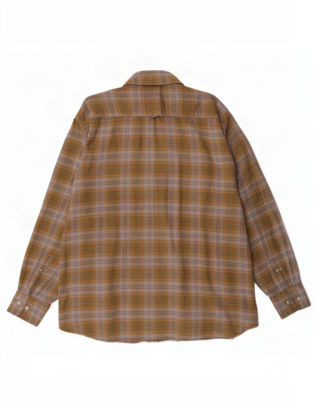 Cămașă de flanel pentru bărbați Barbour, bumbac cu carouri mari, kaki
