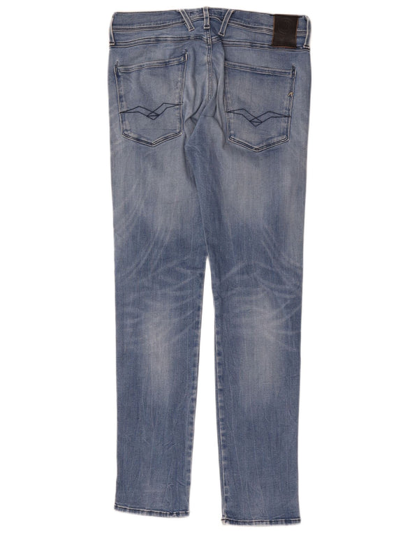Replay Blugi Anbass Slim pentru femei W32 L32 Poliester albastru