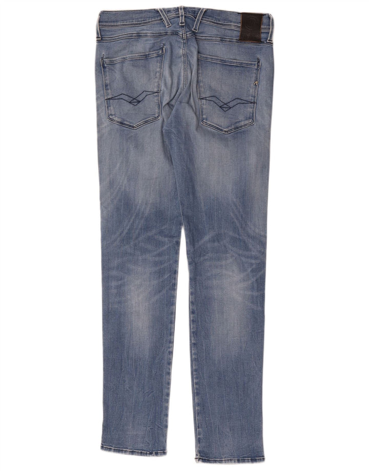 Replay Blugi Anbass Slim pentru femei W32 L32 Poliester albastru