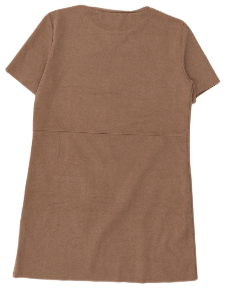 Rochie de damă Zara Marea Britanie 14 Medium Bej Poliester