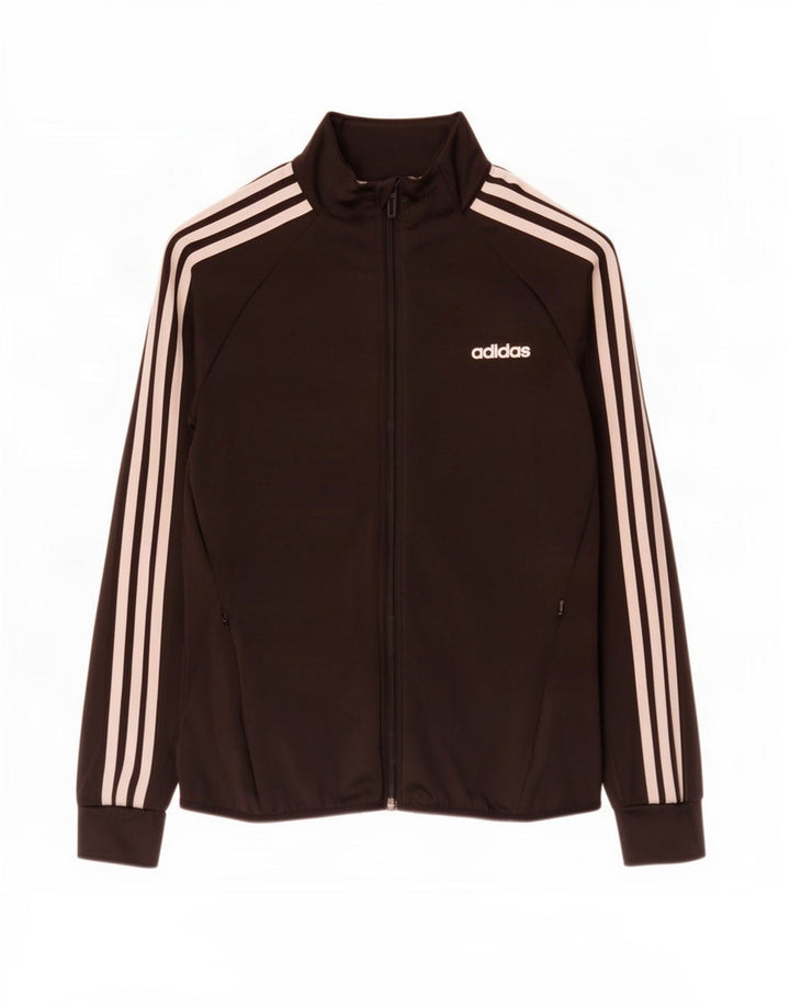 Jachetă de trening Climalite pentru femei Adidas UK 8/10 Poliester negru mic