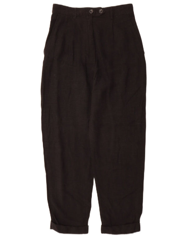 Topshop Pantaloni de costum conici cu talie înaltă pentru femei UK 8 Small W26 L26 Negru