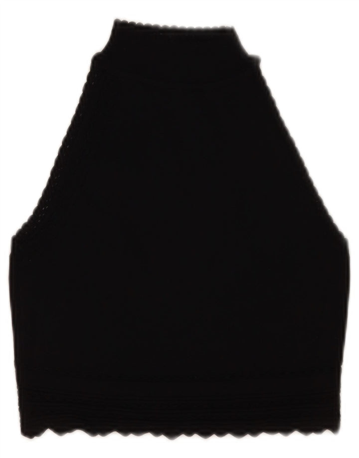 Top tanc pentru femeie Zara Crop Vest UK 8 Small Black