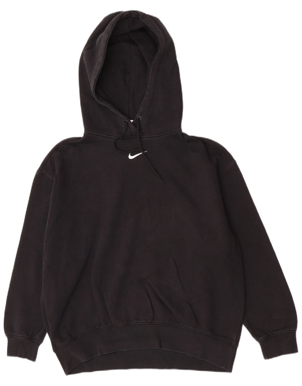 Pulover supradimensionat pentru femei Nike UK 10 Bumbac negru mic
