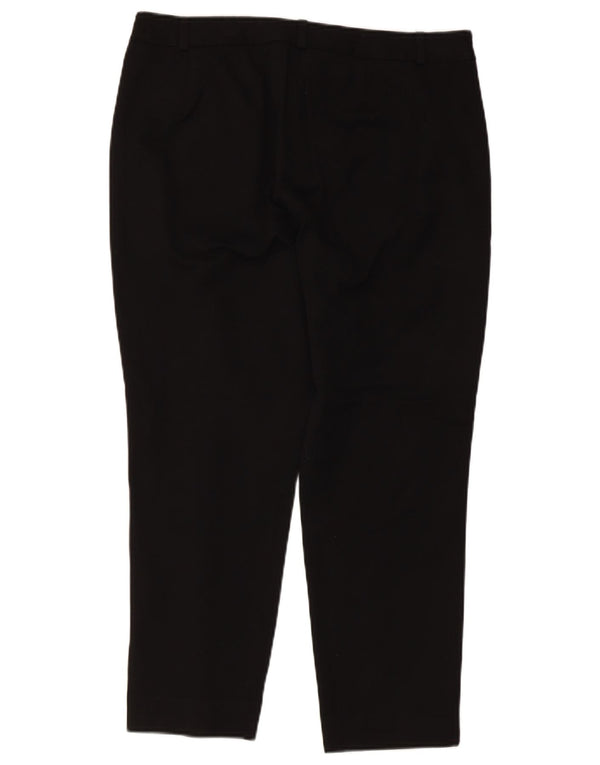 Pantaloni tăiați pentru femei Marks & Spencer UK 14 Large W32 L24 Black Viscose