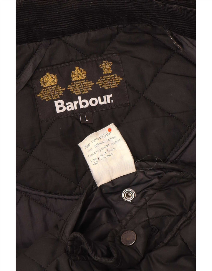 Jachetă matlasată pentru bărbați Barbour UK 40 Poliester negru mare