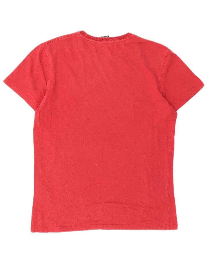 Tricou grafic pentru bărbați SUPERDRY Top mare bumbac roșu