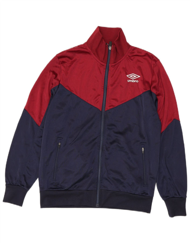Jachetă de trening pentru bărbați UMBRO, mică, albastru, poliester color bloc