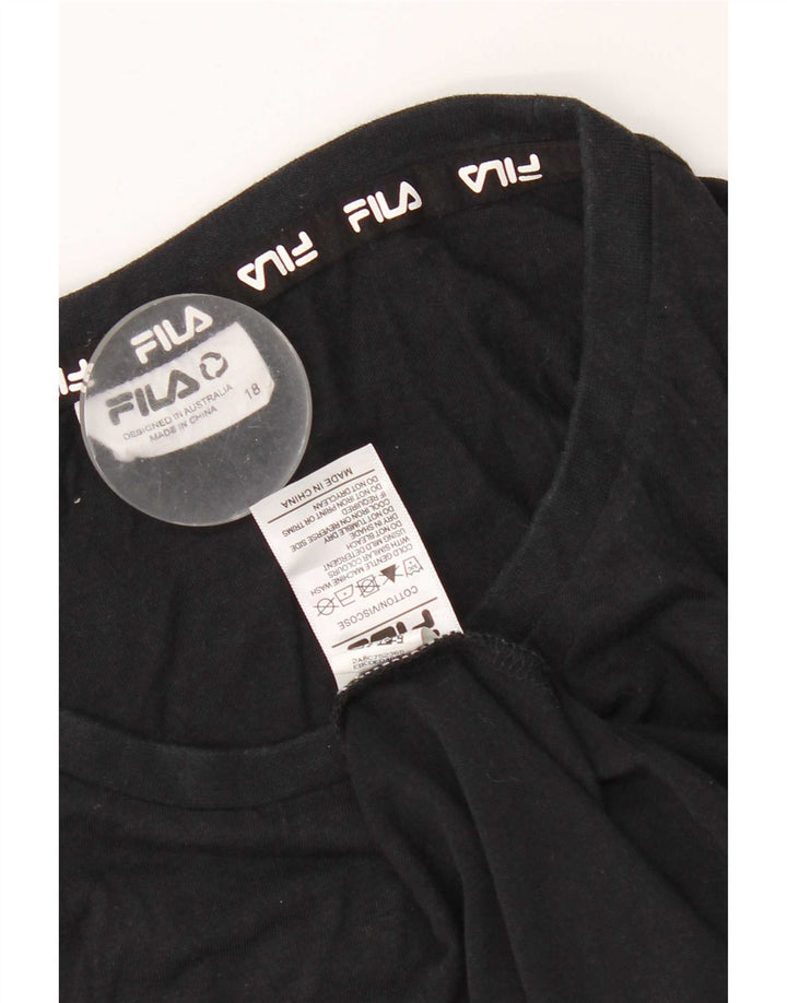 Fila Womens Vest Top UK 18 XL Black Cotton