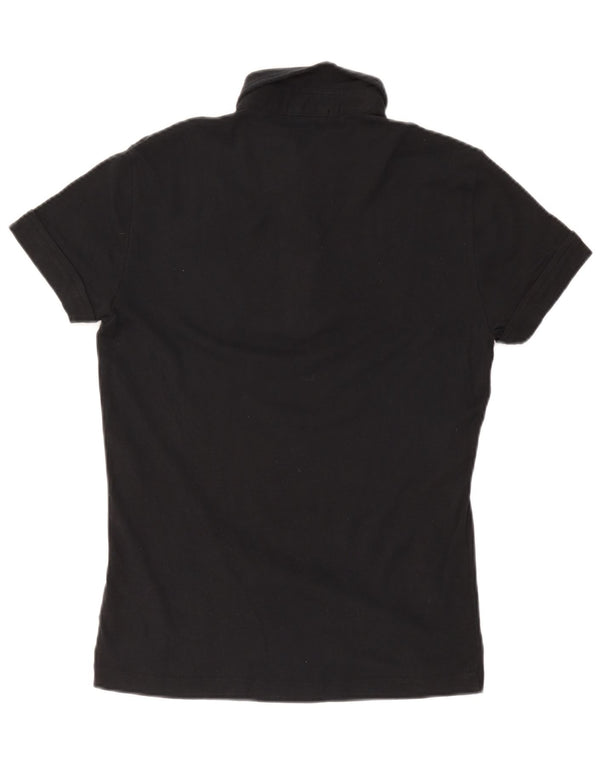 Tricou polo Gas pentru femei UK 10 mic bumbac negru