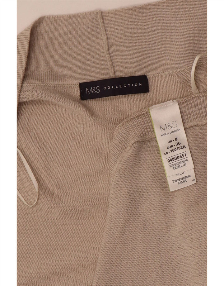 Pulover cardigan deschis pentru femei Marks & Spencer UK 8 Mic Bej