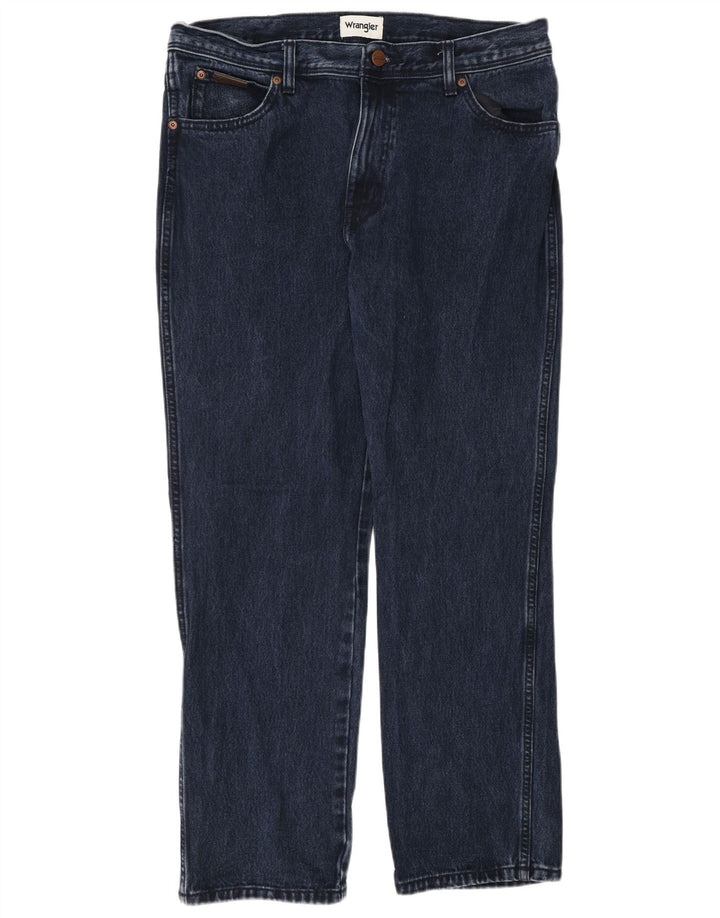 Blugi drepte pentru bărbați Wrangler Texas W34 L30 bleumarin