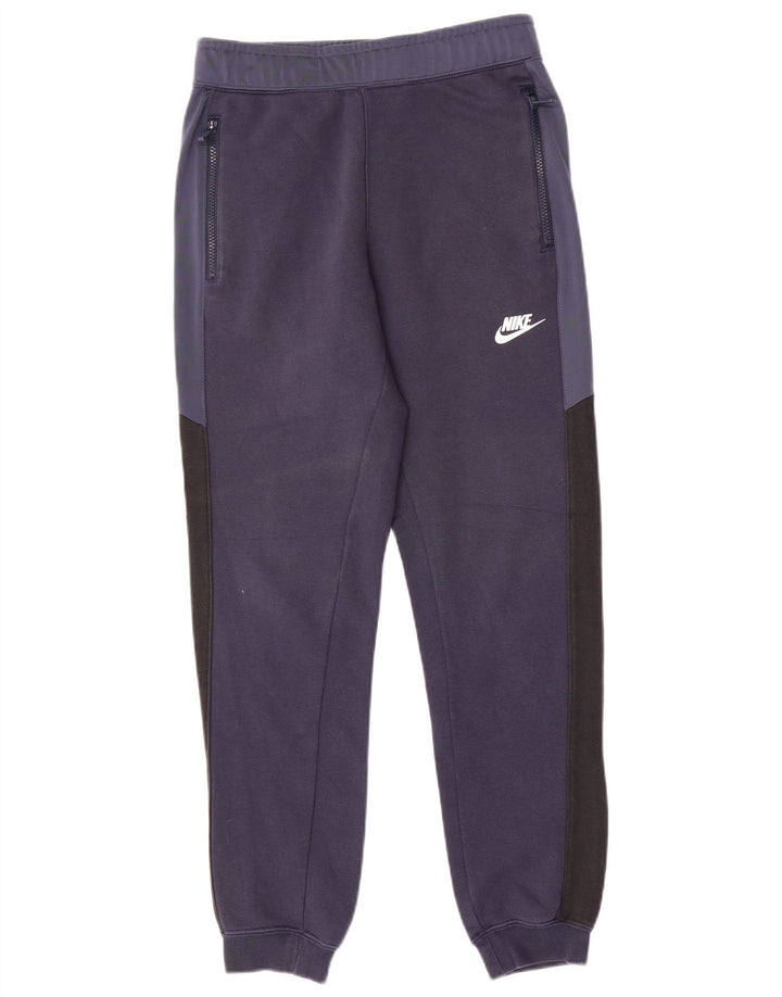 Pantaloni de trening pentru bărbați NIKE Pantaloni de jogging XS bleumarin din bumbac color bloc