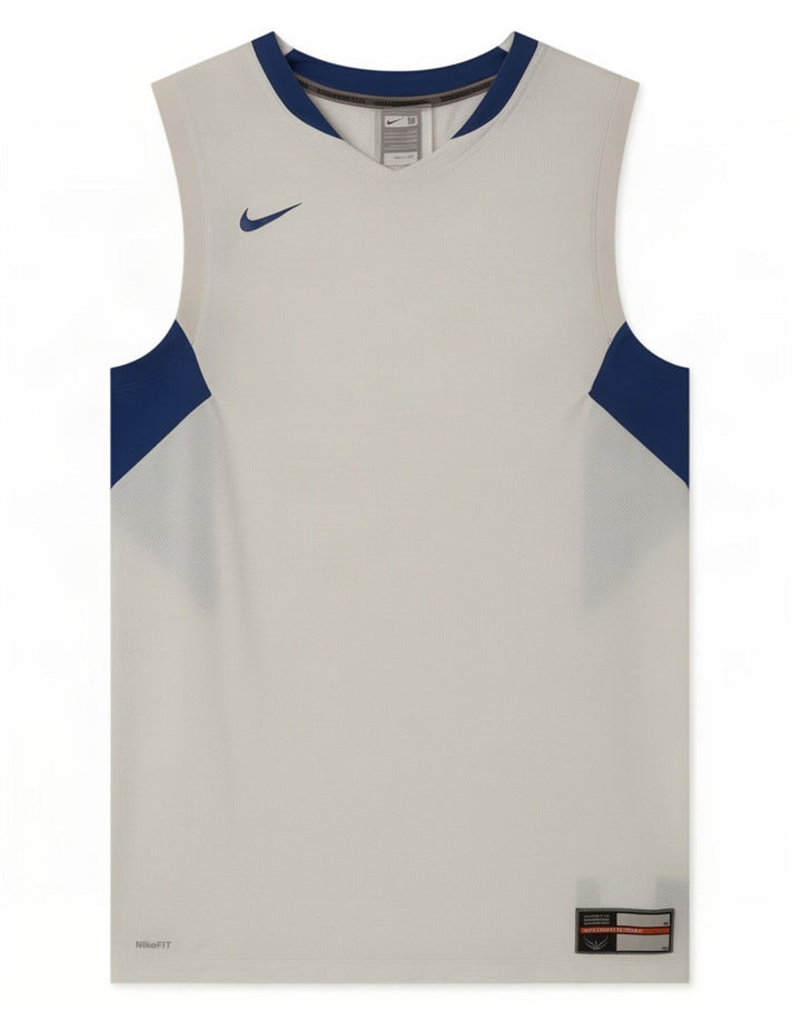 Vestă pentru bărbați Nike, alb mediu, poliester color bloc