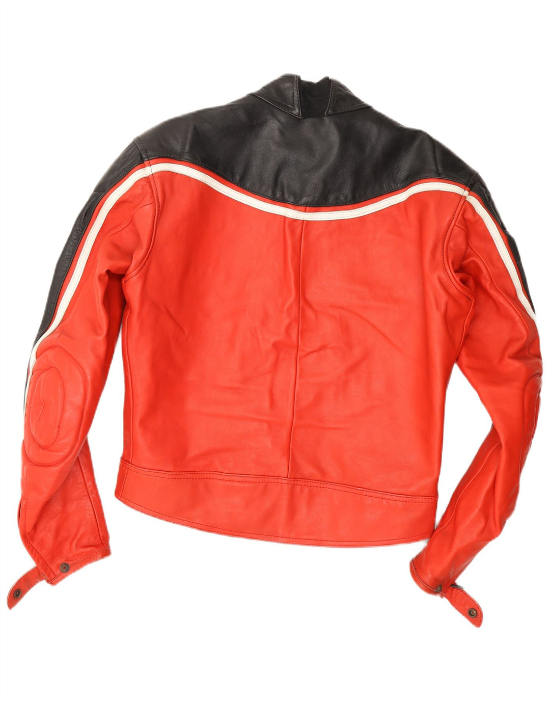 Jachetă Dainese din piele pentru bărbați IT 52, mare, roșie, color block