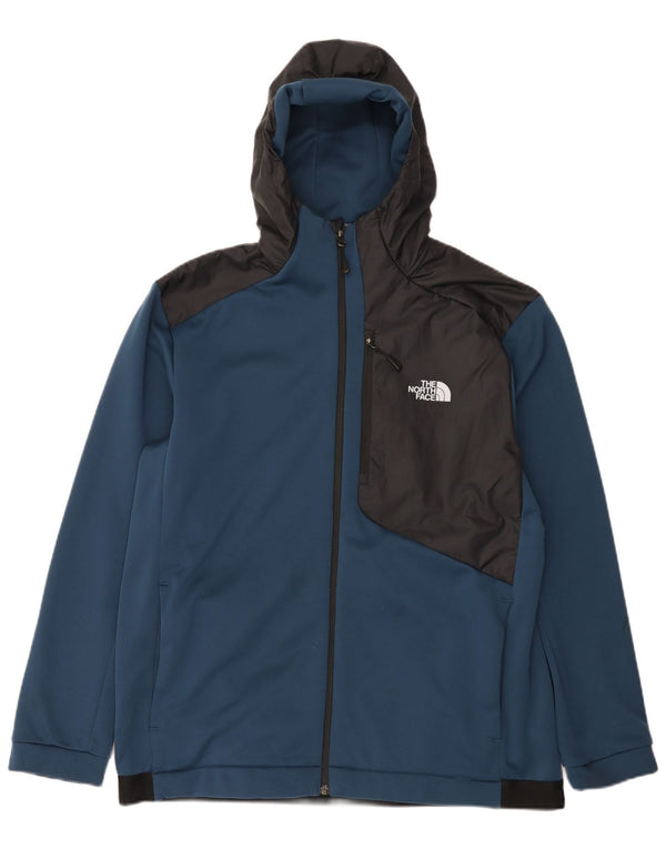 Pulover The North Face pentru bărbați, cu fermoar, XL, poliester color-bloc, albastru