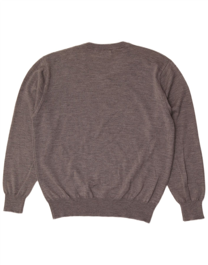 Pulover ORVIS pentru bărbați, cu decolteu în V, XL, lână gri