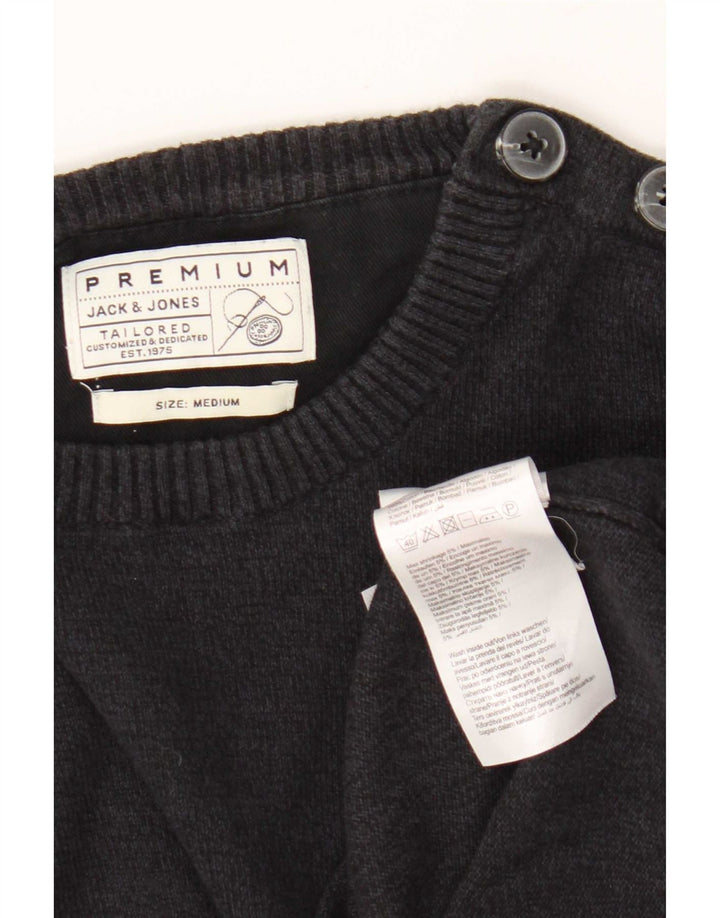 Pulover Jack & Jones pentru bărbați, cu formă regulată, cu decolteu, albastru bleumarin mediu