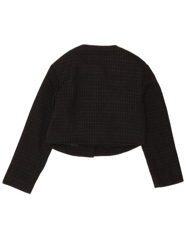 Jachetă Abercrombie & Fitch pentru femei Crop Blazer UK 10 Small Black Check