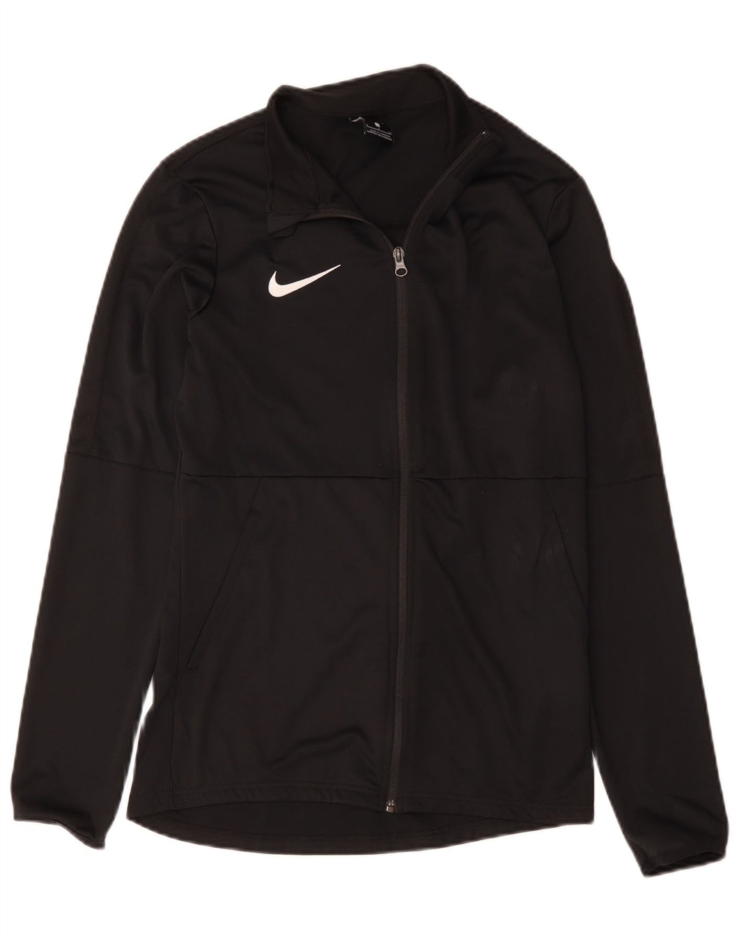 Jachetă de top pentru trening Nike Dri Fit pentru bărbați, poliester negru mic