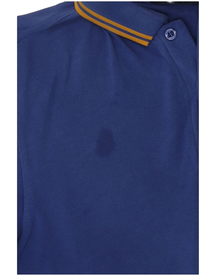 Cămașă polo Fred Perry pentru bărbați, bumbac albastru mediu