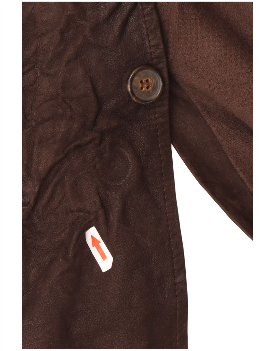 Palton din piele vintage pentru bărbați UK 44 2XL maro clasic