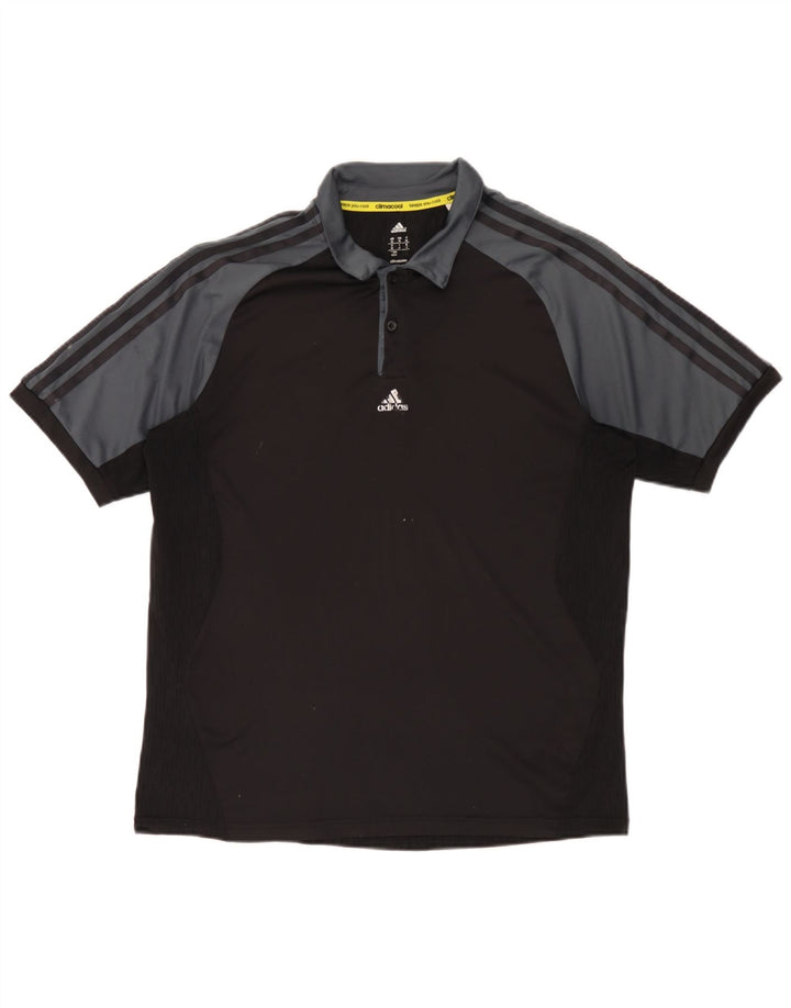 Tricou polo Adidas Climacool pentru bărbați, mediu negru, bloc de culoare