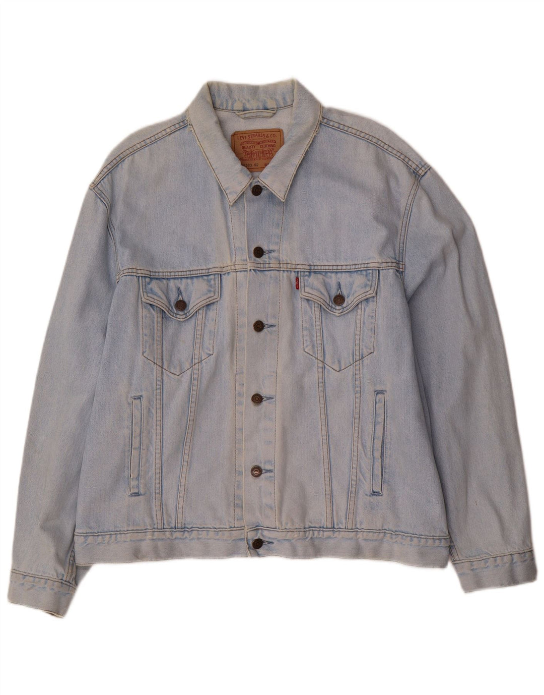 Jachetă de blugi pentru bărbați Levi's UK 42 XL Bumbac albastru