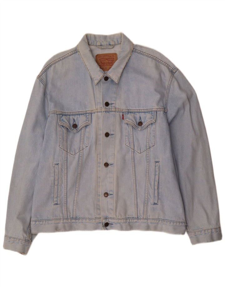 Jachetă de blugi pentru bărbați Levi's UK 42 XL Bumbac albastru