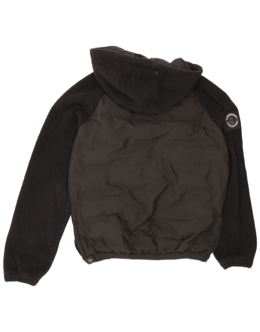 Jachetă căptușită cu glugă pentru bărbați Superdry UK 36 Small Black Colorblock