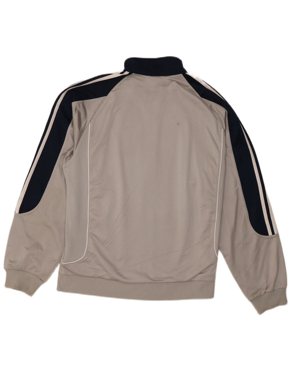 Jachetă de trening pentru bărbați Adidas UK 42/44, mare, gri, poliester color bloc