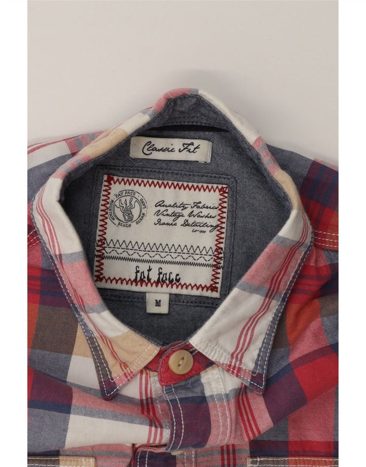 FAT FACE Mens Classic Fit Short Sleeve Shirt Medium Multicoloured Check Vintage Fat Face and Second-Hand Fat Face from Messina Hembry 