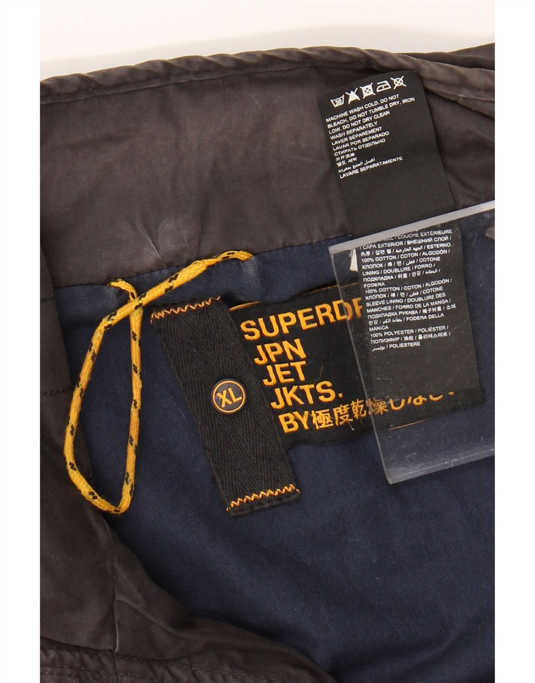 SUPERDRY Jachetă Bomber cu grafică pentru bărbați UK 42 XL, bumbac negru