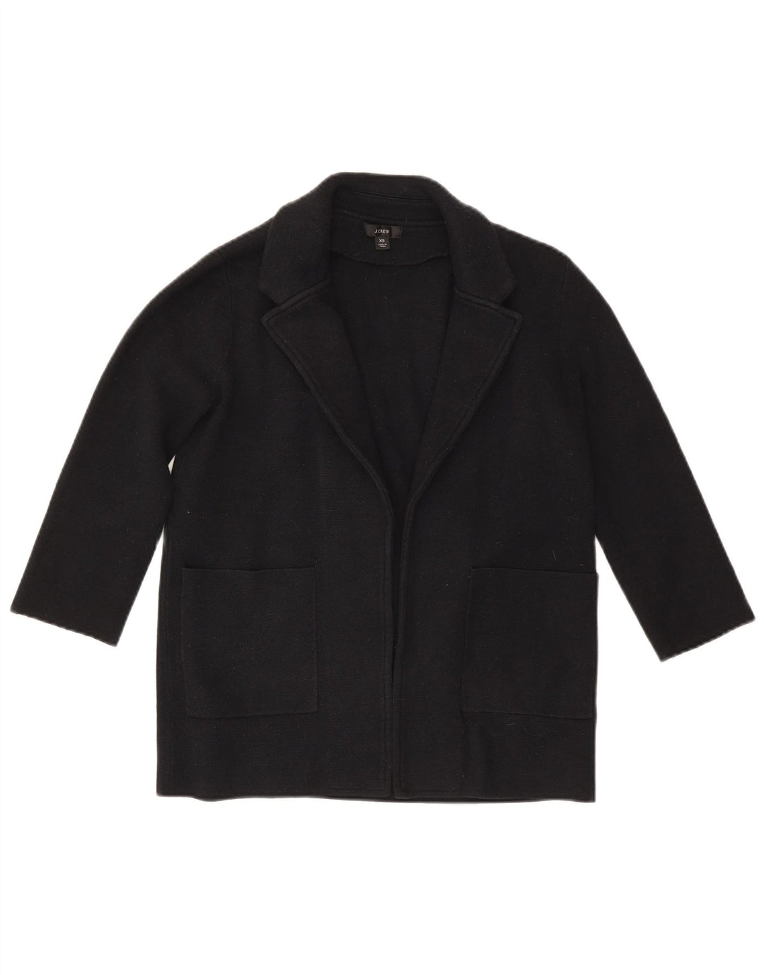 J. Crew Jachetă pentru femei supradimensionată cu mâneci 3/4 deschise, UK 6 XS, bleumarin