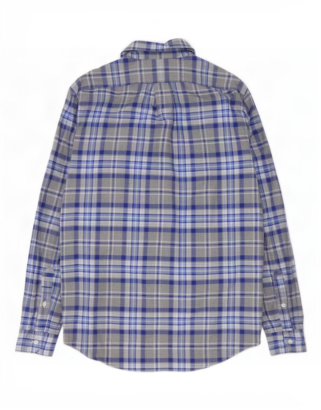 Cămașă personalizată pentru bărbați Ralph Lauren, bumbac cu carouri, gri mare