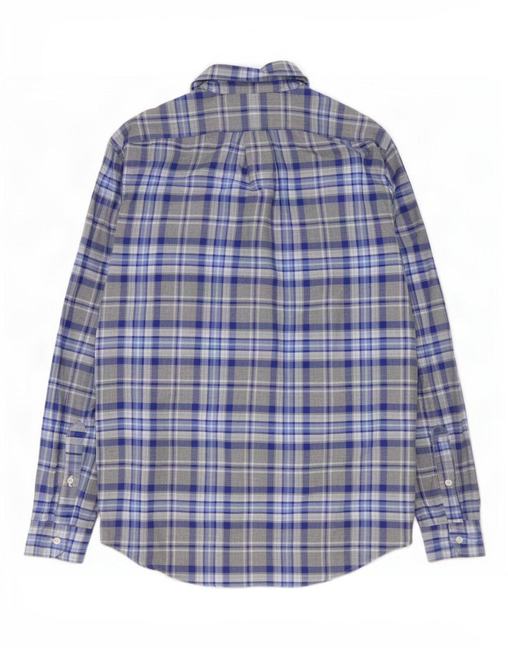 Cămașă personalizată pentru bărbați Ralph Lauren, bumbac cu carouri, gri mare