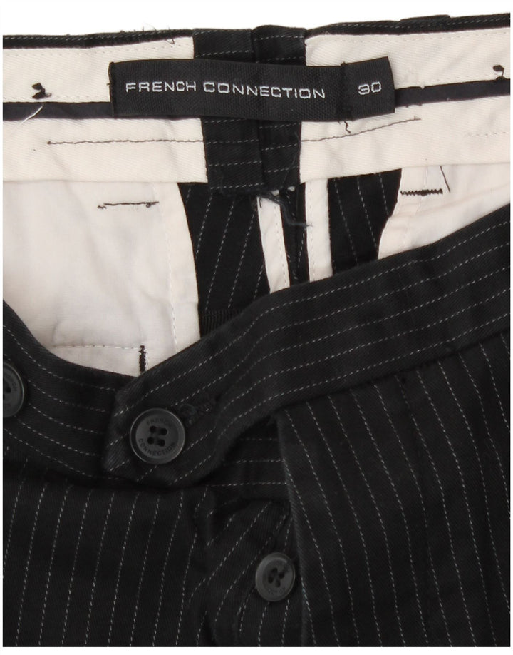 Pantaloni scurți chino pentru bărbați French Connection W30, bumbac cu dungi negre medii