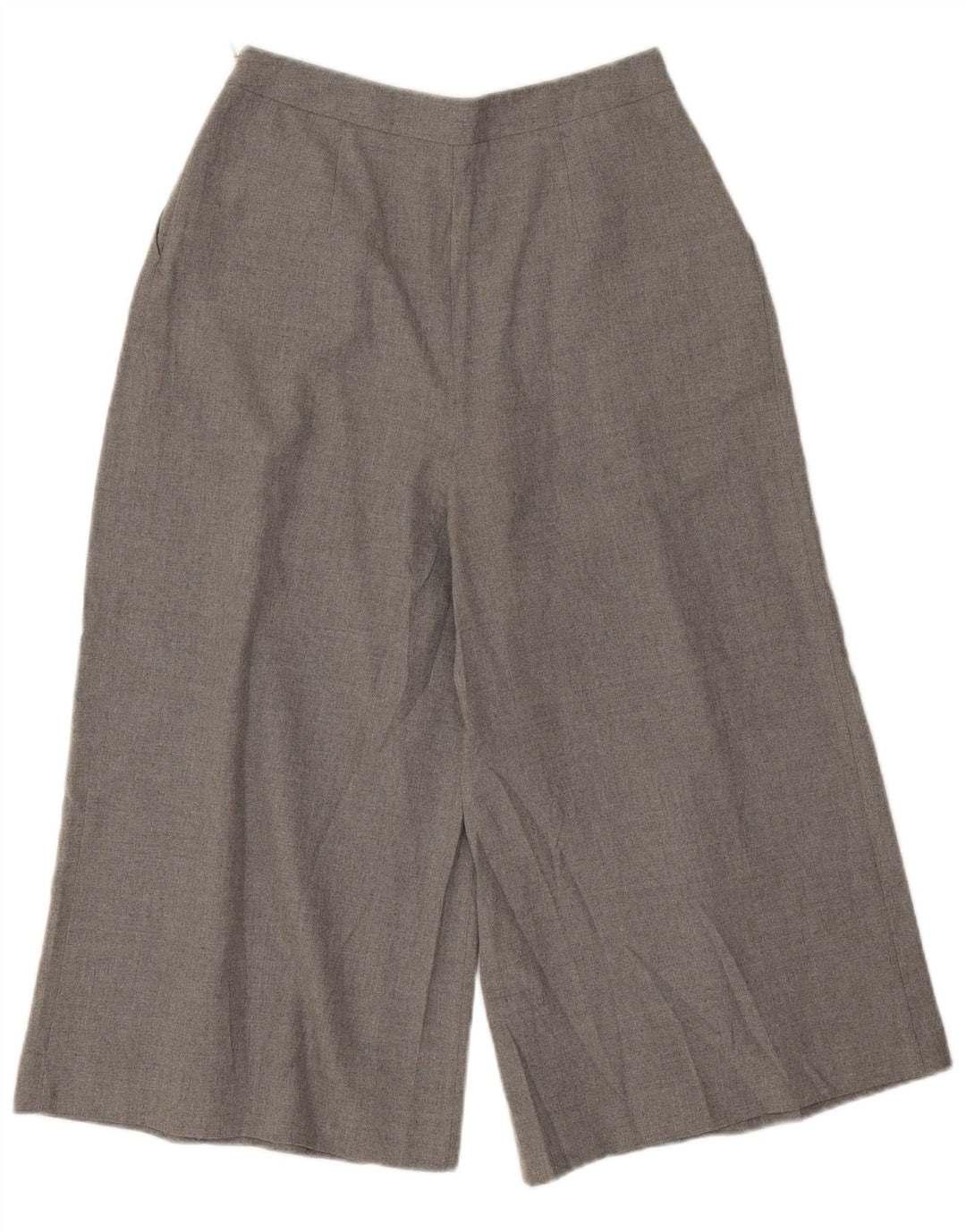 Pantaloni Capri Cullotes pentru femei Zara Mici L26 L19 Poliester cu pături gri